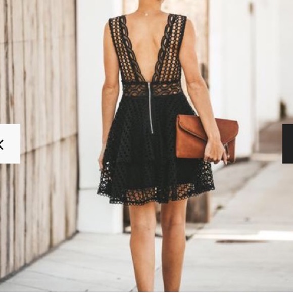 Blue crochet, layered dress. Never worn. Size large - Picture 5 of 5